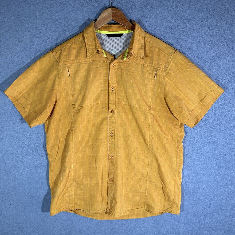 Arcteryx Shirt M Orange Lightweight Performance Outdoor Hiking Travel Hike Climb